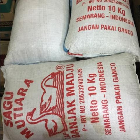 

Sagu Mutiara Banjak Madju dus / Pacar Cina Banjak Madju dus 10kg