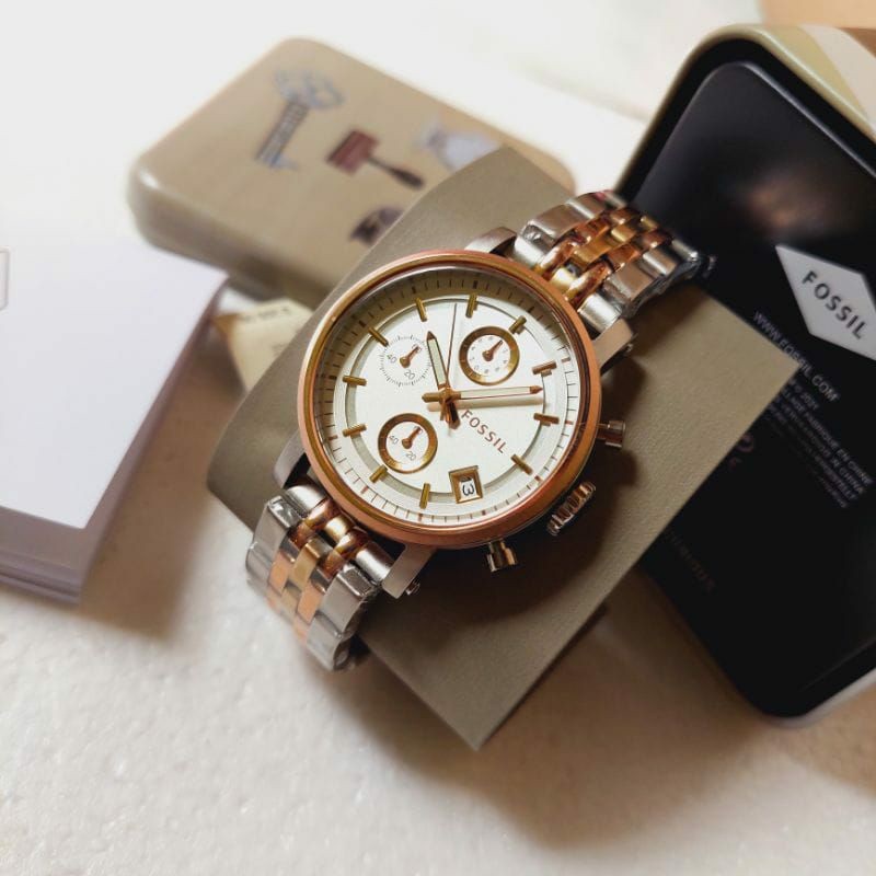 [Original-Garansi 2th ] Jam Tangan Wanita 3840 Es3840 Free Box Paper Bag