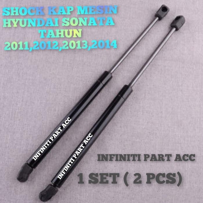 SHOCK KAP MESIN HYUNDAI SONATA TAHUN 2011 2012 2013 2014 1 SET ( 2PC )