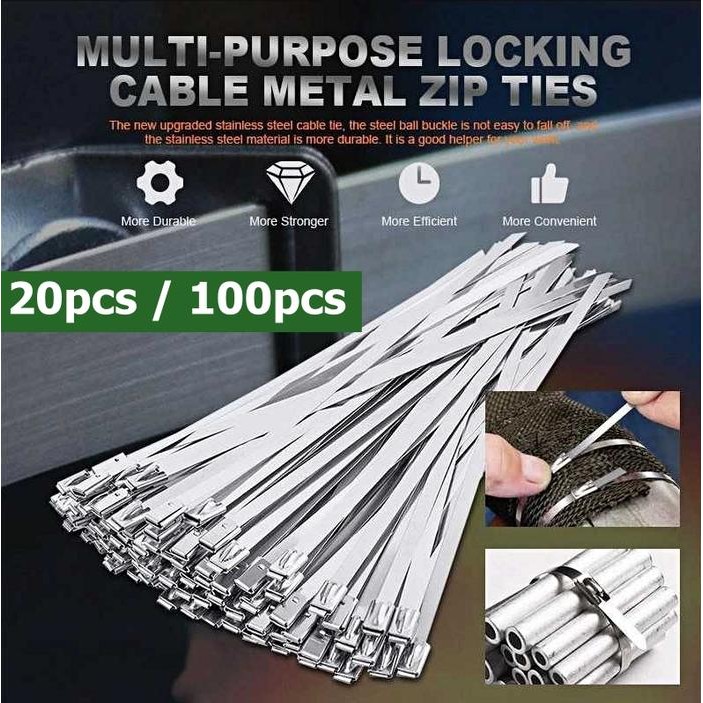 

Uta - Kabel Ties Besi Rivet Stainless Steel Tali Ripet Tis Panjang 30 Cm