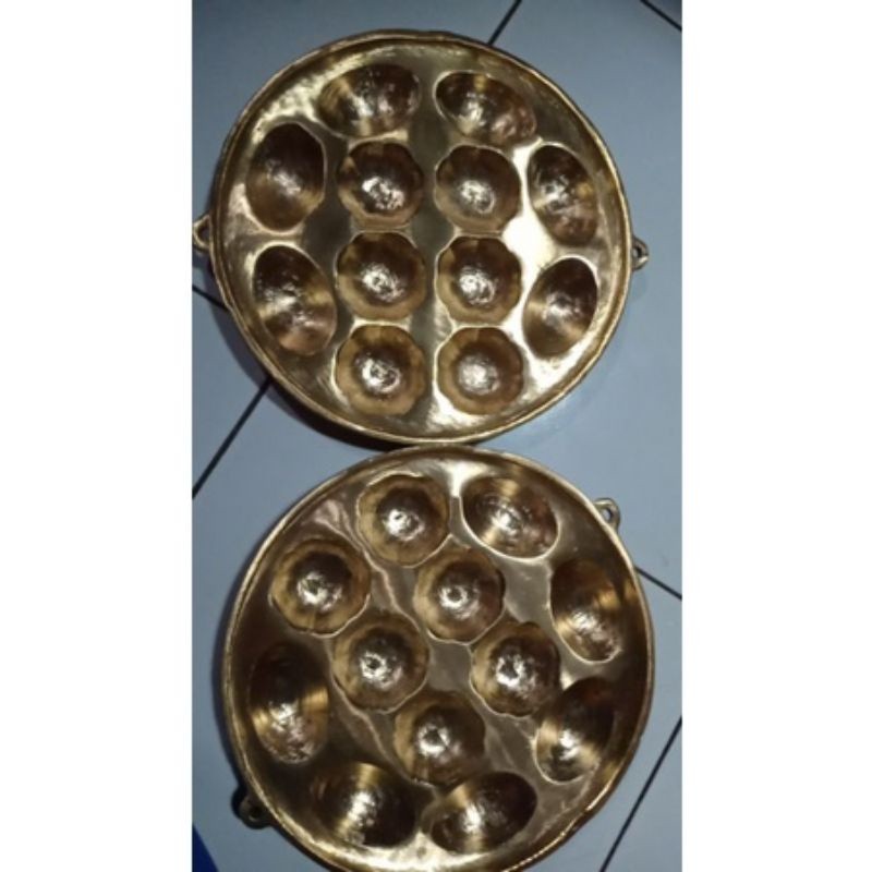 Cetakan kuningan Cetakan bolu jadul isi 12,7 kue kering kue bolu bakar, bahulu, bolu kering, dll.