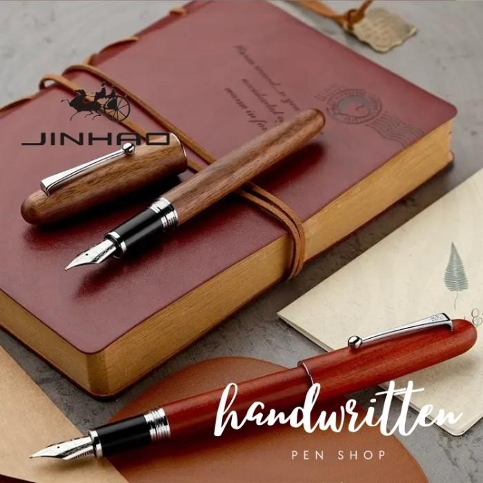 

Victory - Jinhao Typ 9035 Solid Wood Cartridge & Converter Fountain Pen / Pena Jinhao 9035