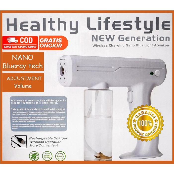 Healthy Lifestyle Nano Spray Gun Atomizer Semprotan Disinfektan 800ML