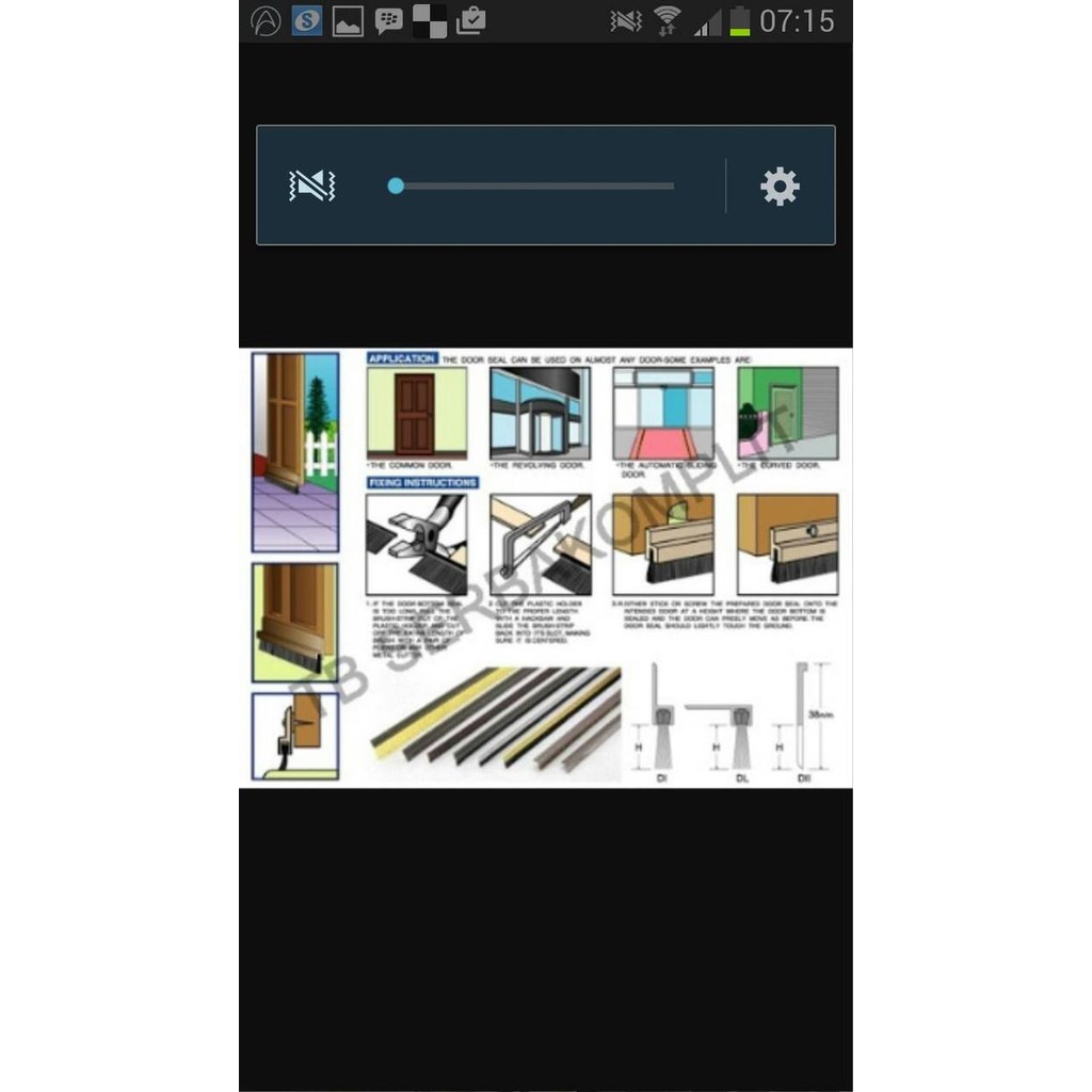 Door Seal Karet Penutup Lubang Bawah Pintu Anti Kecoa Dan Air Hujan #Gratisongkir