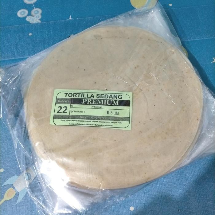 

JTTOP" TORTILLA PREMIUM 22 CM /TORTILLA MANIS 22 CM (ISI 20 PCS)