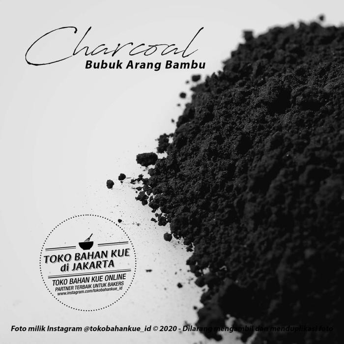 

JTTOP" PURE CHARCOAL POWDER 50GR BUBUK ARANG BAMBU WARNA HITAM UNTUK MAKANAN