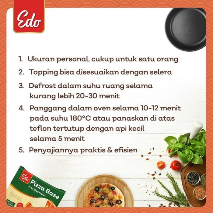 

JTTOP" PIZZA BASE EDO ADONAN PIZZA PIZZA DOUGH HALAL 120 GRAM