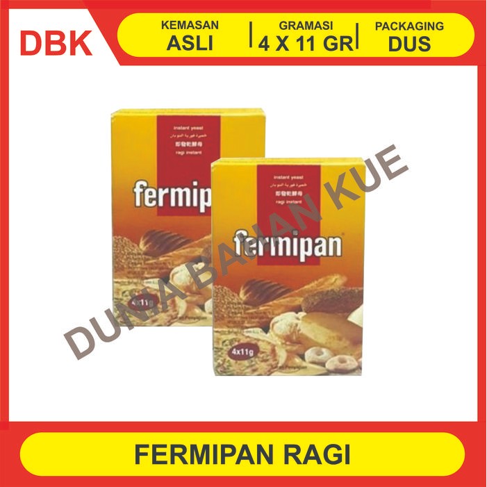 

JTTOP" FERMIPAN / RAGI INSTANT / INSTANT YEAST DUS 4 SACHET X 11 GR