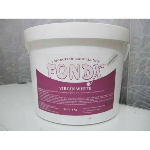 

JTTOP" FONDANT PUTIH WHITE 500 GRAM MERK FONDX SUGAR ICING HIASAN KUE ULTAH