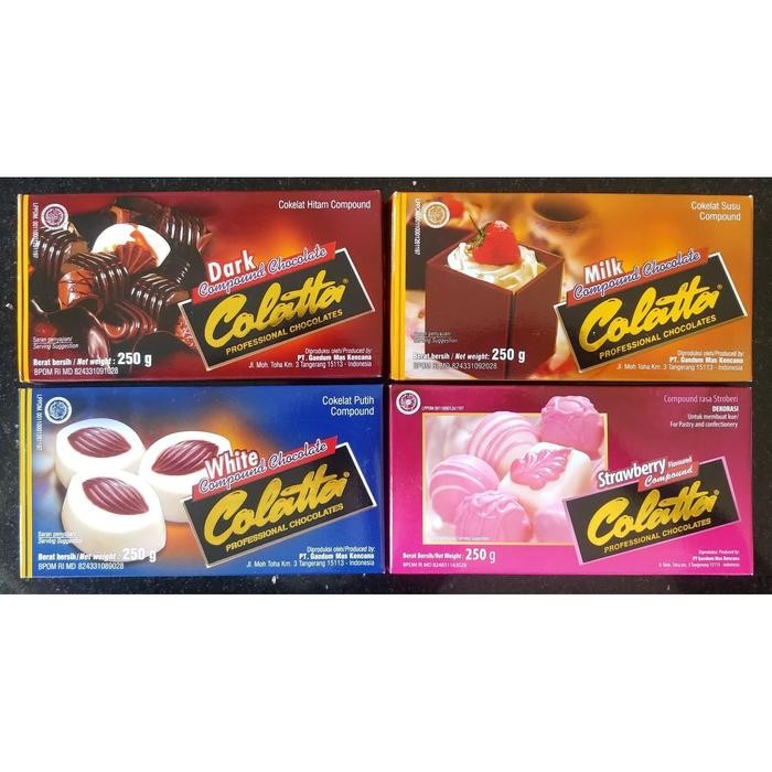 

JTTOP" COLATTA DARK COMPOUND CHOCOLATE 250GR COKLAT BLOK DCC 250 GR