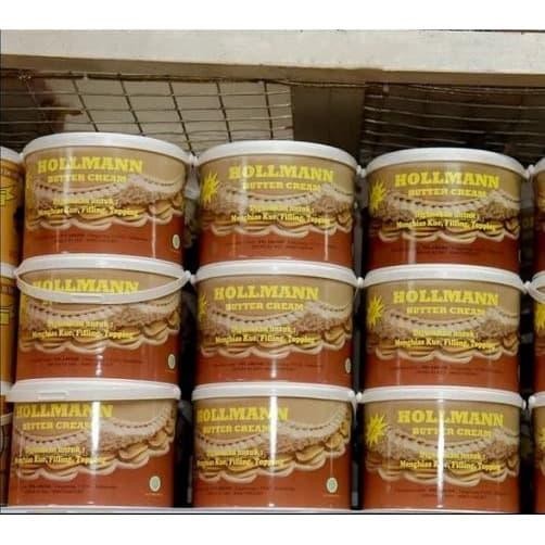 

JTTOP" HOLLMANN BUTTERCREAM BUTTER CREAM READY TO USE SIAP PAKAI 1 KG EMBER
