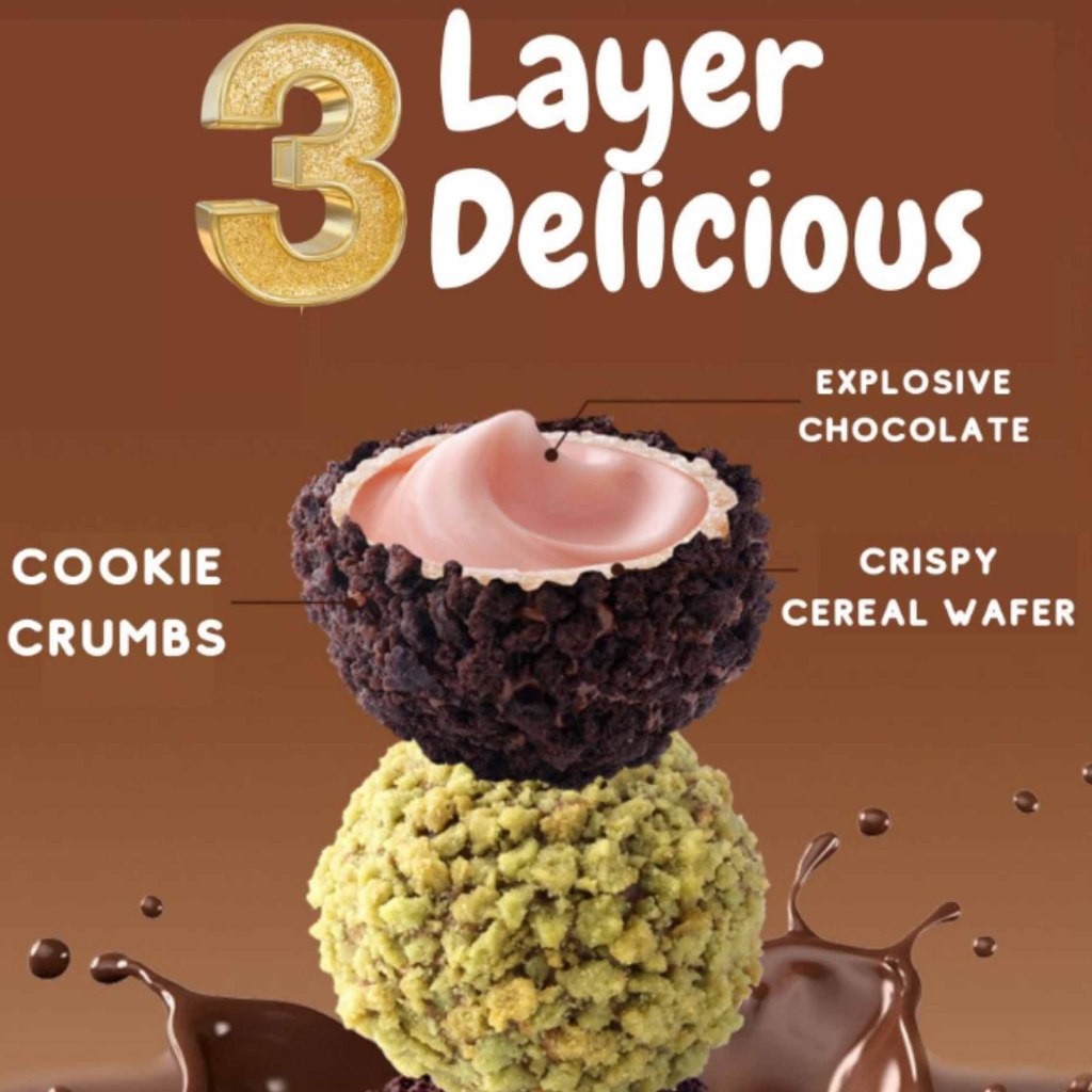 

Mamam_Asoy Vina Franzzi / Wafer Salut Bulat Isi Krim / Wafer Balls Choco Cream Varian Rasa / 100Gr