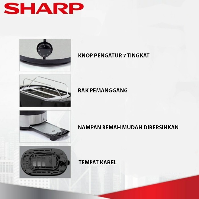 

Mamam_Asoy Pop Up Toaster Sharp Kz-2S02-Bk/Pemanggang Roti Kz2S02Bk, Super Murah!!!