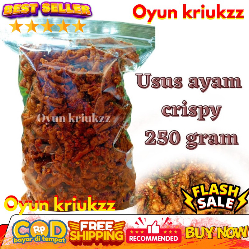 

Mamam_Asoy Usus Ayam Crispy Pedas Daun Jeruk 250 Gram