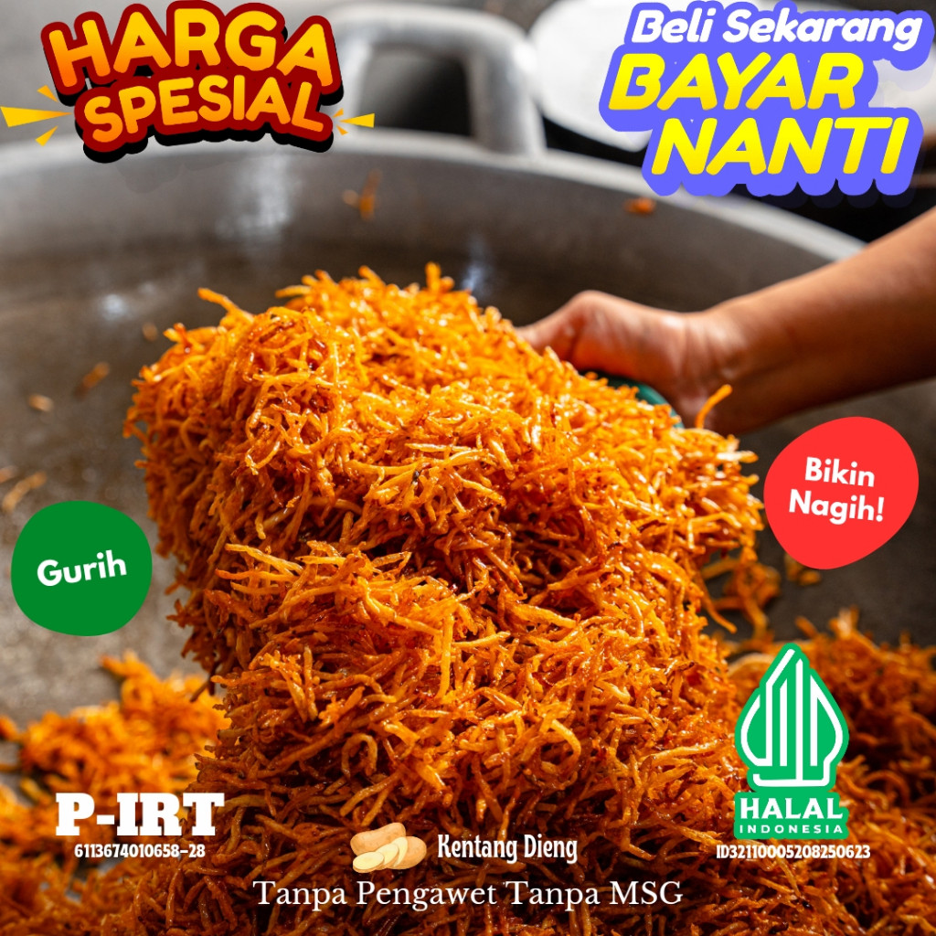 

Mamam_Asoy Bikin Nagih !!! Kering Kentang Mustofa Zain Snack Jajan Cemilan Snack Enak Pedas Manis