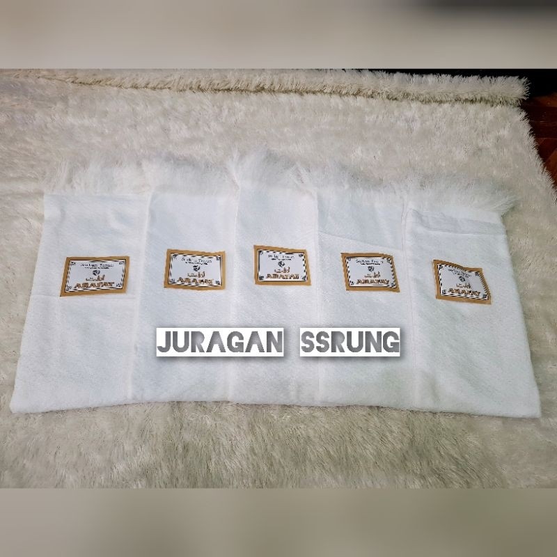 Grosir Isi 10Pcs - Surban Sorban Arafat Putih Polos - Sorban Kain Arab - Grosir Haji - Sorban Tenun