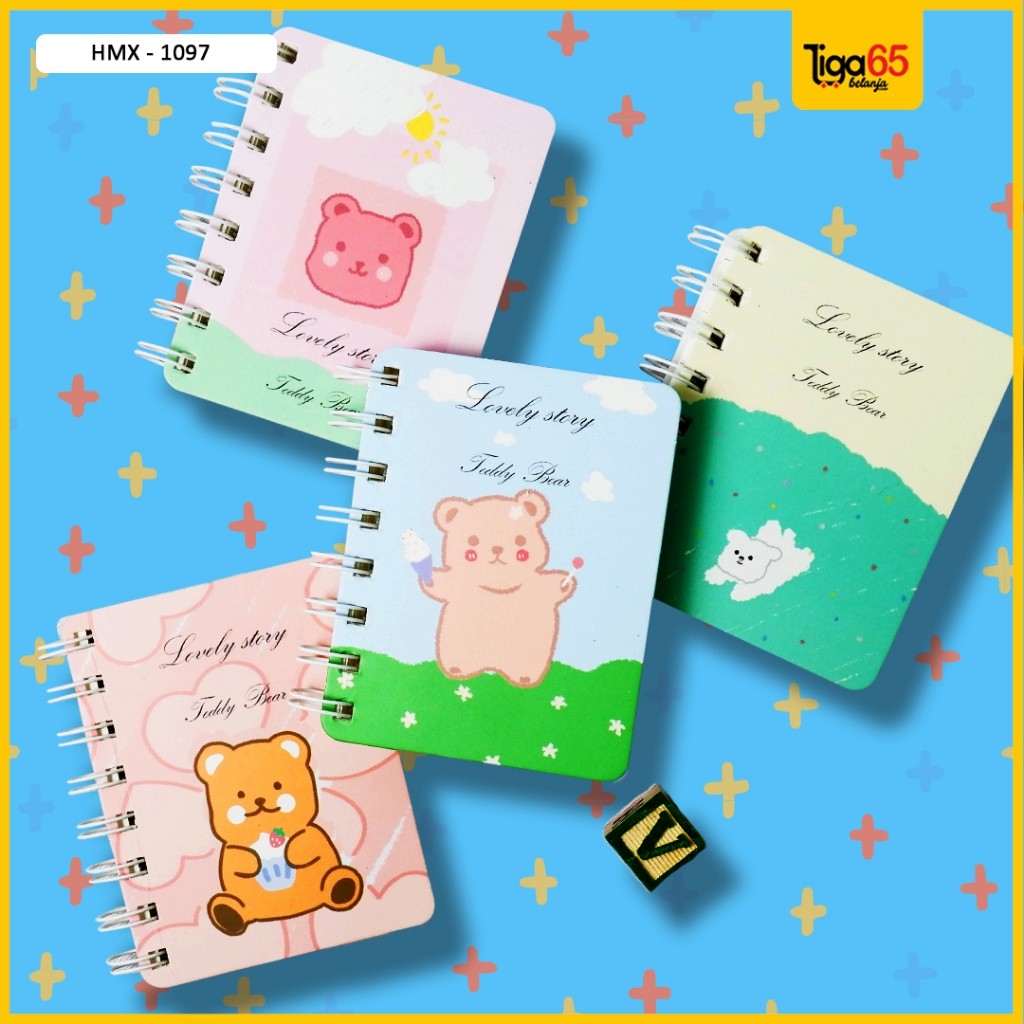 

Buku Kecil Catatan Mini Buku Notes Kecil Ring Book Mini A7 Ring Book Hmx1097