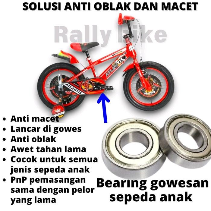 Bearing laher gowes sepeda anak Pengganti pelor ukuran 12 16 18 awet lancar anti oblak