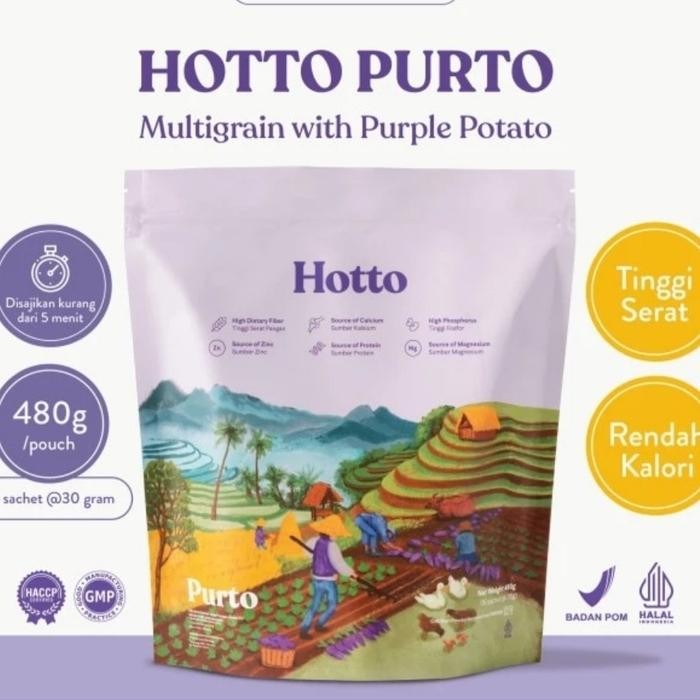 

HOTTO PURTO POUCH MULTIGRAIN WITH PURPLE POTATO