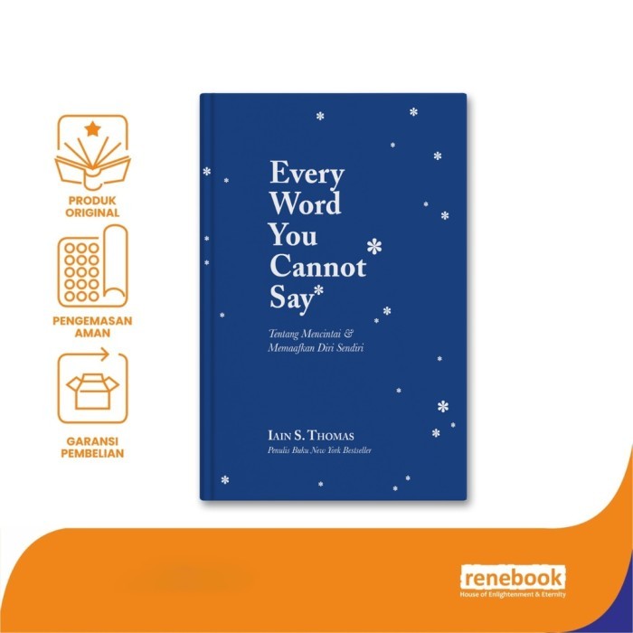 

Rene Turos - Buku EVERY WORD YOU CANNOT SAY Tentang Memaafkan dan