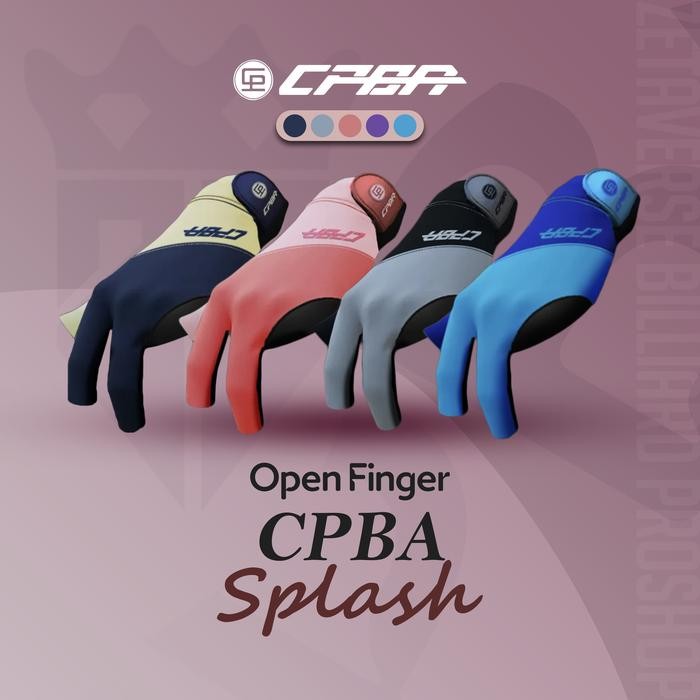 CPBA Splash Series Billiard Gloves Sarung Tangan Billiard CPBA Splash Premium
