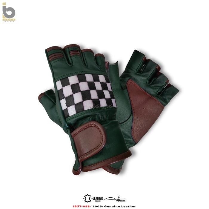 Sarung Tangan Motor Kulit Domba Asli. Gloves Kulit Premium Model Racing. Gloves Kulit Garut Asli