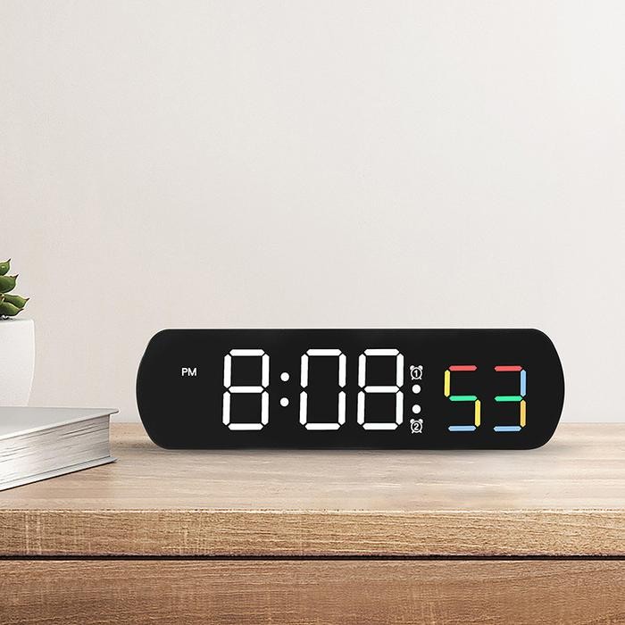 Jam Alarm Dinding 6639/ Jam Dinding Digital Led / Waku Table Clock Led Jam Meja Digital Smart Alarm