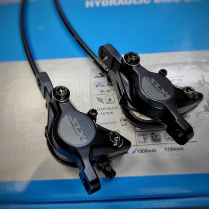 shimano disc brake hydraulic slx m7100 dual 2 piston rem hidrolik 7100