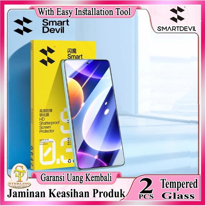 SmartDevil Tempered Glass Vivo Iqoo 13 Iqoo13 iqoo 12 iqoo 11 easy Aplikator isi 2 pcs smart devil