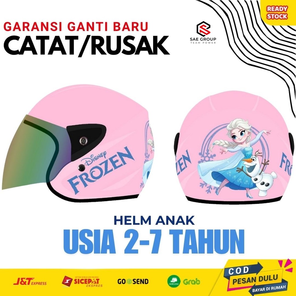 Helm Anak Kecil Perempuan Lucu Karakter Usia 1 2 3 4 5 6 7 Tahun Ringan Dan Nyaman