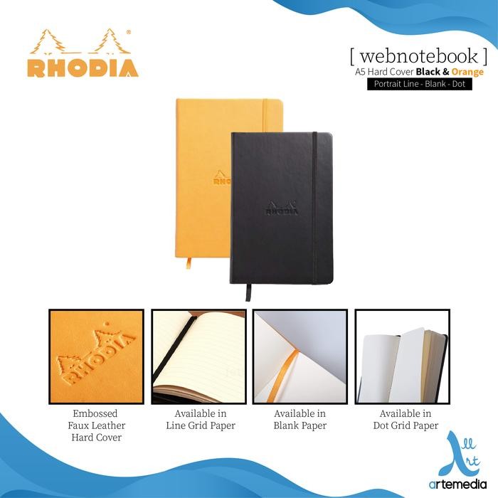 

Buku Catatan Rhodia A5 Portrait Hardcover Webnotebook #Gratisongkir