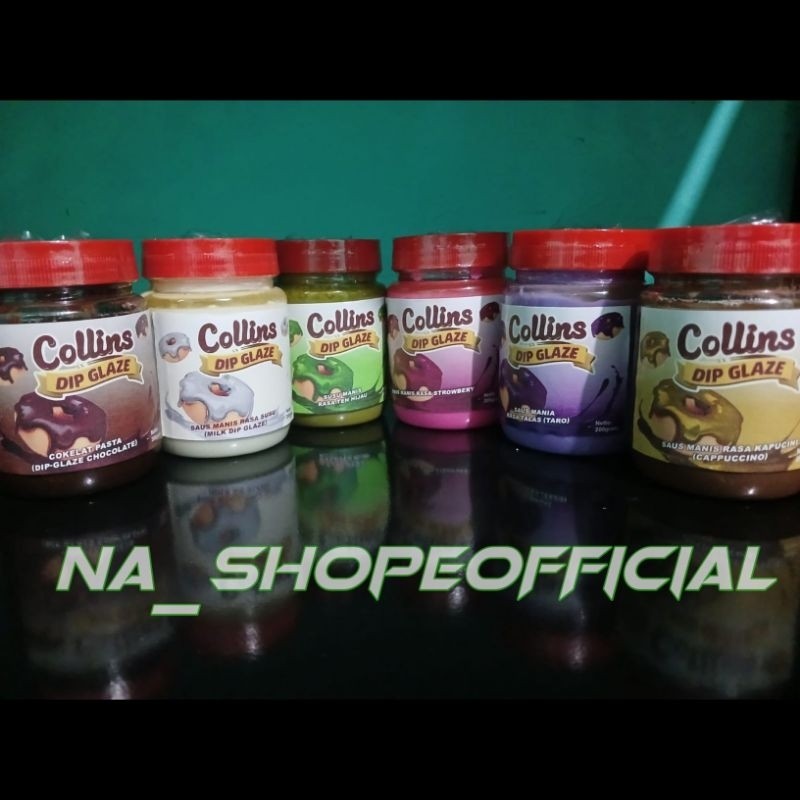 

Andrianbijaksana Collins Dip Glaze 200Gram ( Repack) Aneka Rasa