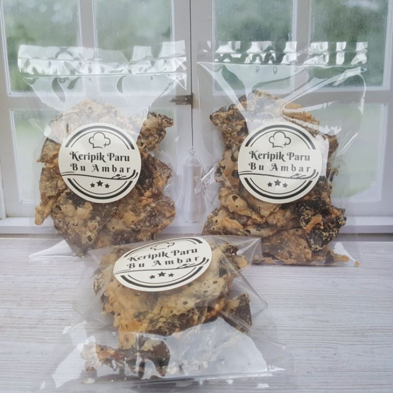 

Andrianbijaksana Kripik Paru Sapi Asli Gurih Renyah Homemade -+100Gram Halal