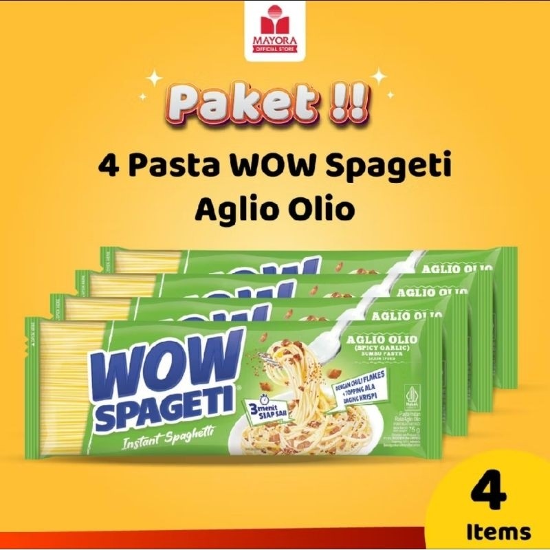

Andrianbijaksana Paket Wow Spageti Mix 4Pcs Carbonara Bolognese