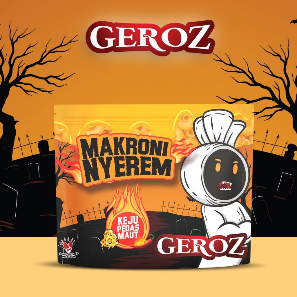 

Desyallshop Geroz - Makroni Nyerem - Rasa Keju Pedas