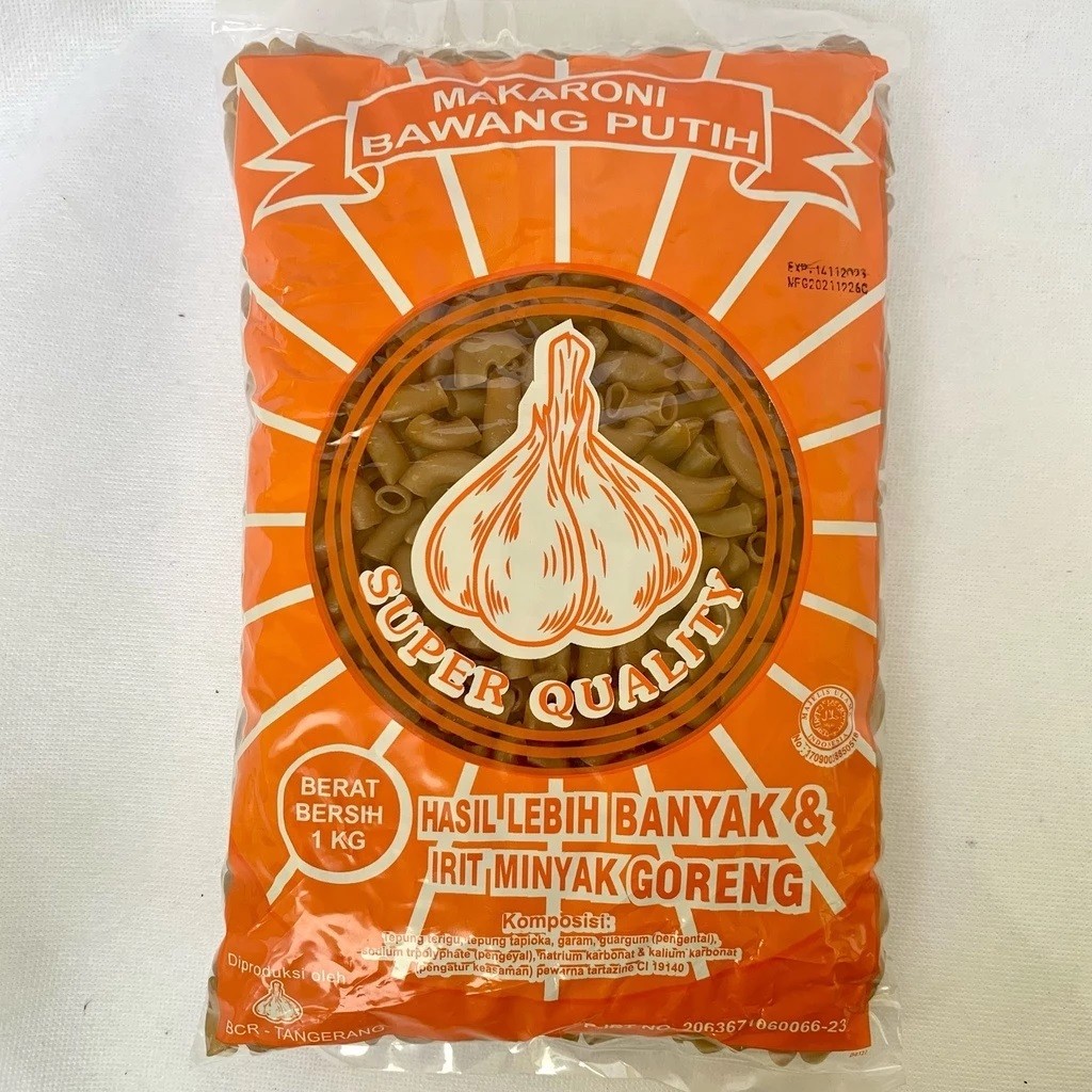 

Andrianbijaksana Makaroni Goreng Mekar Cap Bawang Putih 1 Kg
