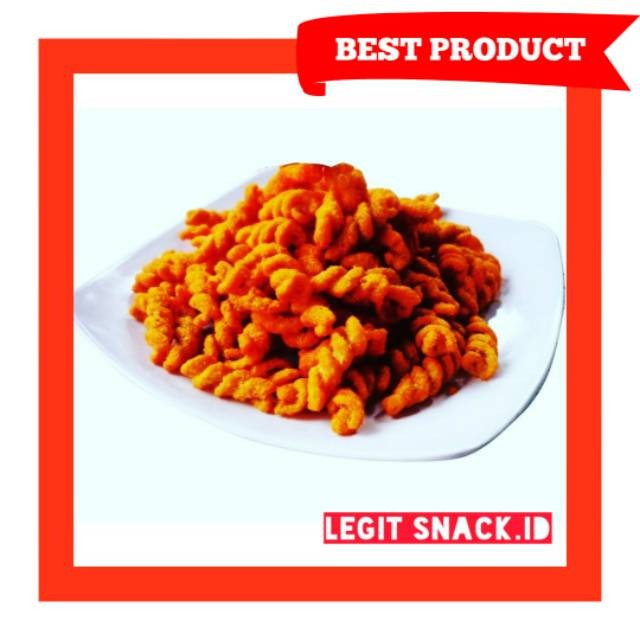 

Desyallshop Makaroni Pedes Spiral / Snack Kiloan / Makaroni Pedas Keriting Ulir