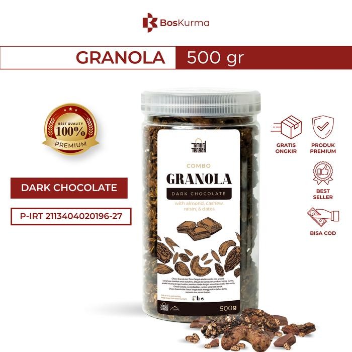 

Grainnola Coklat 500 Gram Jar Timur Tengah Granola Oatmeal Cemilan Susu Food