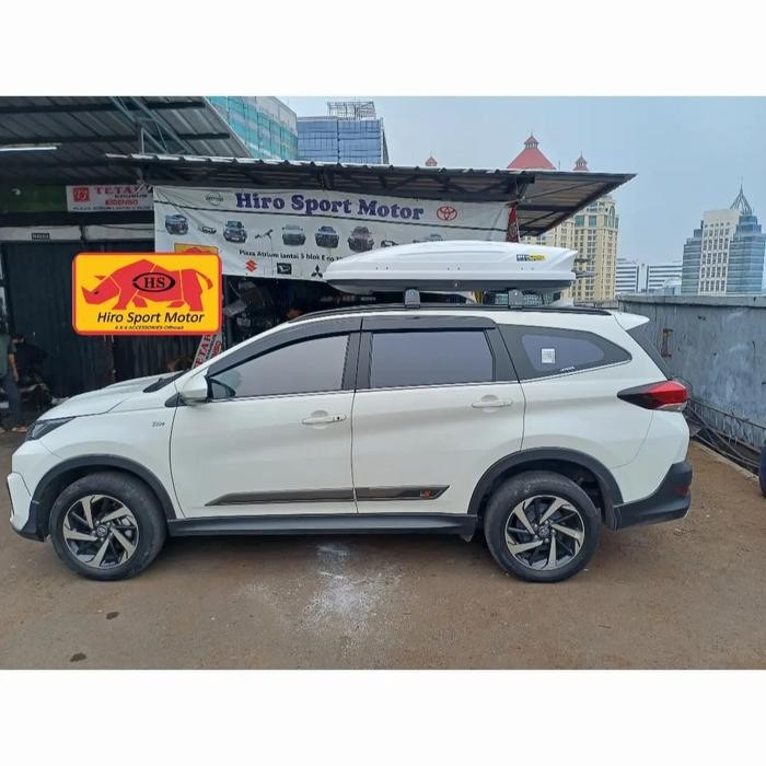 Terhemat Paket Roof Box Dan Cross Bar All New Pajero Fortuner Rush