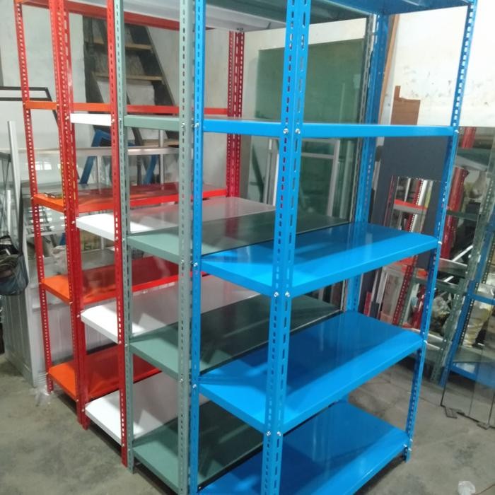 PREMIUM rak besi siku lubang/rak besi murah dan kuat gratis ongkir bandung