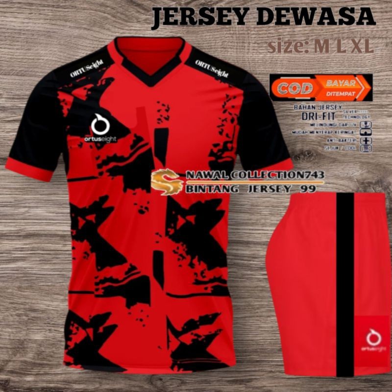 New Cod. Kaos Olah Raga Bola 2023 Terbaru Ortuseight. Stelan Jersey Futsal Bola Dewasa Keren