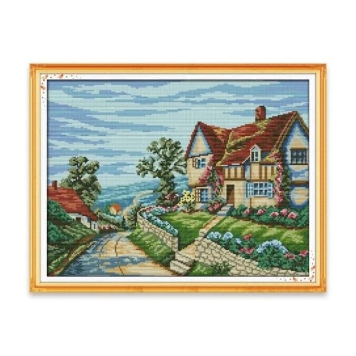 Set Lengkap Kristik Kerajinan menyulam untuk pemula size besar 30 x 40