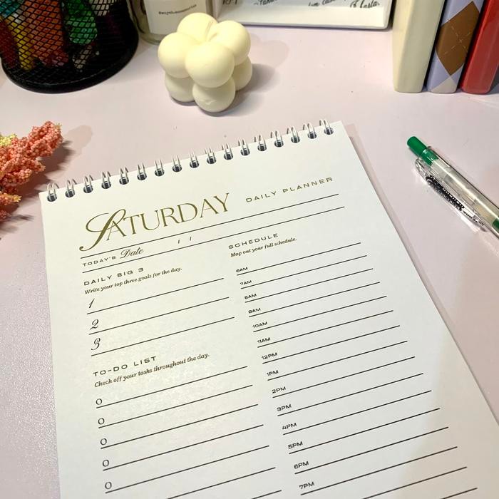 

Daily Planner Book Olive Agenda #Gratisongkir