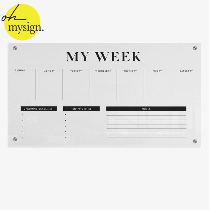 

Planner Akrilik Schedule Board Acrylic Akrilik Planner Board #Gratisongkir