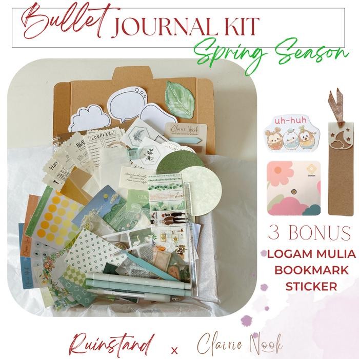 

Bullet Journal Kit 4 Seasons - Jurnal Kit - Scrapbook Kit Clairie Nook #Gratisongkir