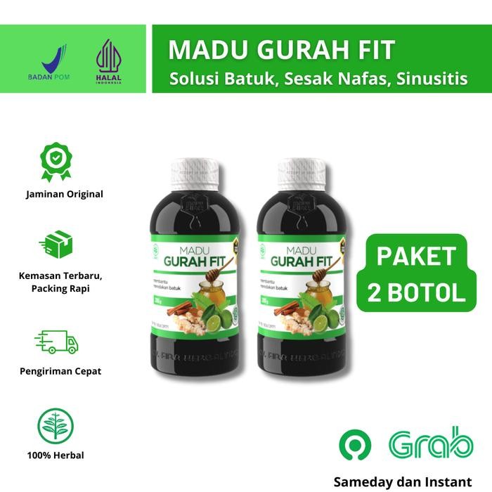 

Madu Gurah Fit Herbal Batuk Obat Sinusitis Sesak Nafas - 2 Botol