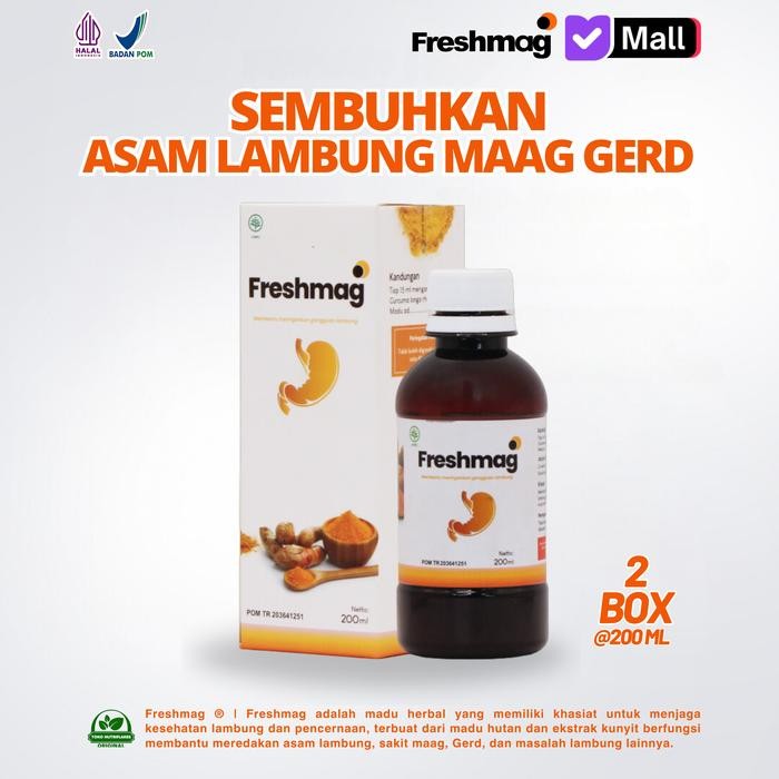 

Freshmag Paket 2 Botol Madu Herbal Alami Asam Lambung Maag Kronis Gerd
