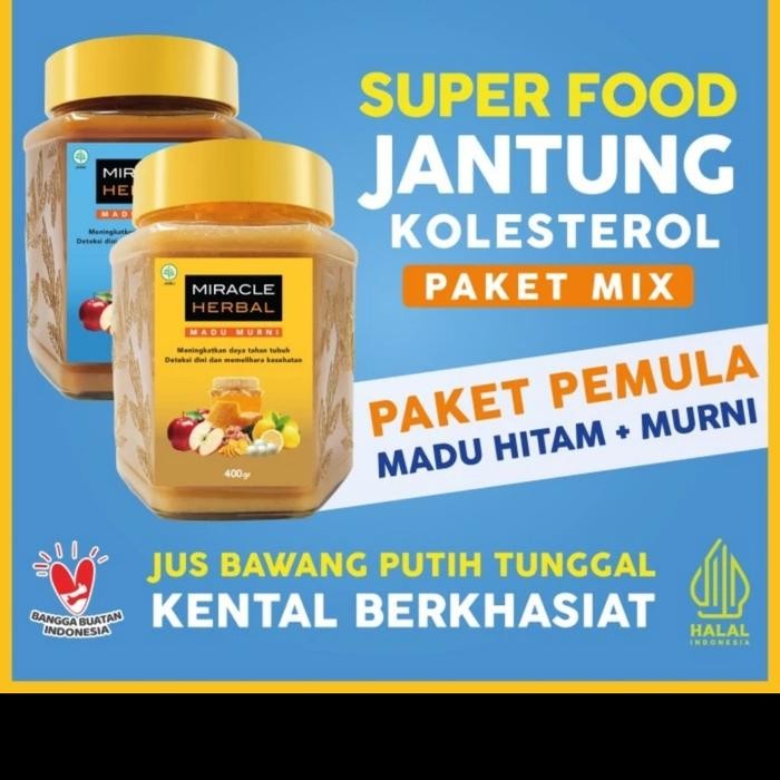 

Paket MiX Miracle Herbal 400ML Madu Hitam & Madu Murni