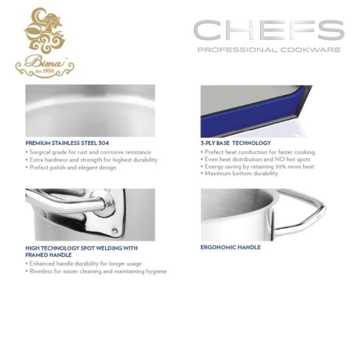 Stock Pot + Tutup Bima S Stainless Sus304