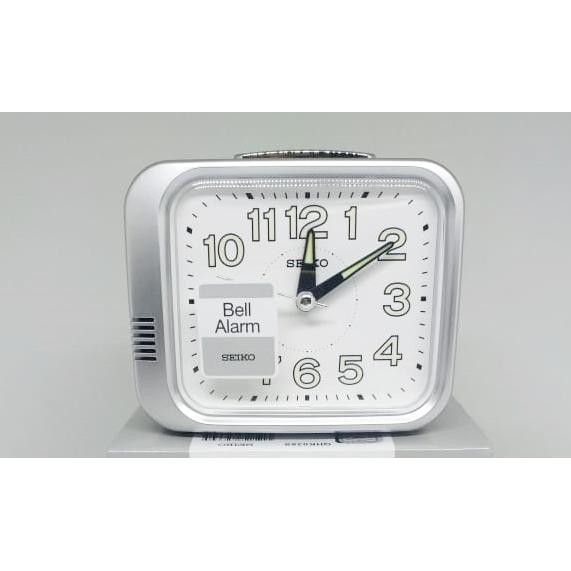 Terlaris Jam Weker Beker Seiko Qhk028S- Silver Original